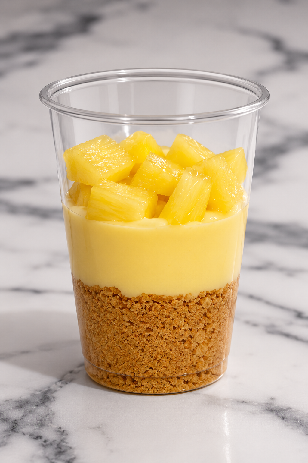  Protein Cheesecake Ανανά Σε Ποτηράκια 