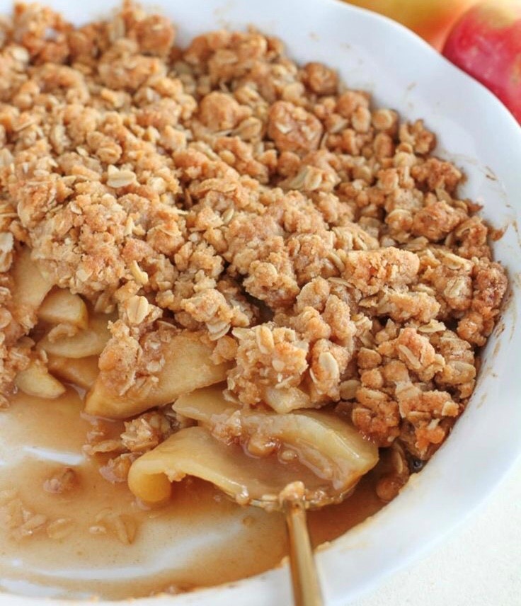 Συνταγή crumble μηλόπιτα